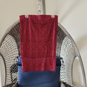 Rue21 Burgundy Lace Skirt
